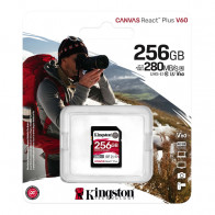KINGSTON Canvas React Plus SD 256GB Class10 UHS-II (SDR2V6/256GB) spominska kartica