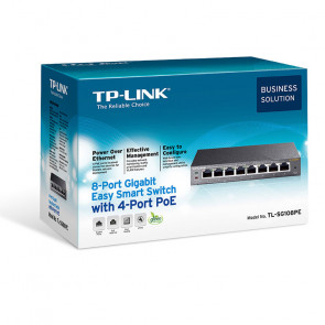 TP-LINK TL-SG108PE Easy Smart 8-port gigabit 4xPoE+ 64W mrežno stikalo-switch