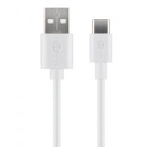 GOOBAY USB-A na USB-C 1m bel polnilni in sync kabel