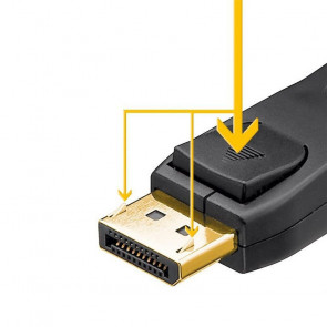 GOOBAY DisplayPort 1.2 (M/M) 5m pozlačen kabel