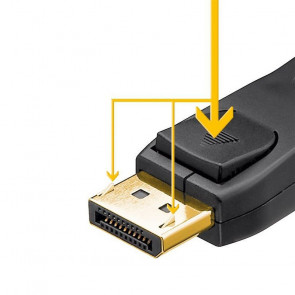 GOOBAY DisplayPort 1.2 (M/M) 1m pozlačen kabel