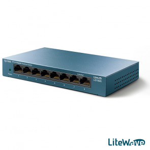 TP-LINK LiteWave LS108G 8-port 10/100/1000Mbps Desktop mrežno stikalo-switch