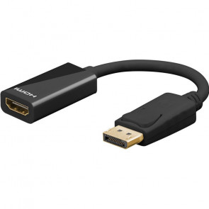 GOOBAY DisplayPort/HDMI 0,1 m črn adapter