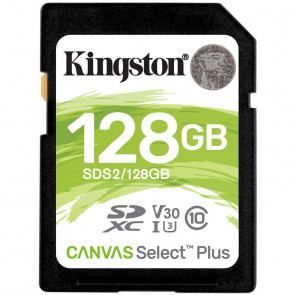 KINGSTON Canvas Select Plus SD 128GB Class10 UHS-I FullHD 1080p 4K (SDS2/128GB) spominska kartica