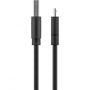 GOOBAY USB (Type A) / microUSB (Type B) 0,5m črn polnilni kabel