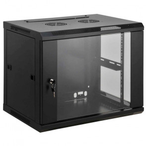 INTELLINET 19'' 9U 600x450 črna zidna komunikacijska omara