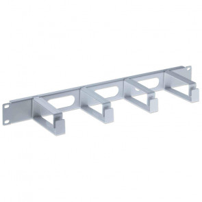 INTELLINET 19"1U 4 objemke siv organizator kablov