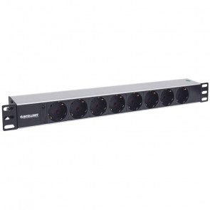 INTELLINET 19" Rackmount 1U 1,8m LED indikator 8 vtičnic za omrežno omaro razdelilec