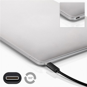 GOOBAY USB-C (M)/ USB A (Ž) (USB 3.0) 0,2 m črn polnilni in sync kabel