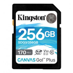 KINGSTON Canvas Go! Plus SD 256GB Class 10 UHS-I U3 V30 (SDG3/256GB) spominska kartica 