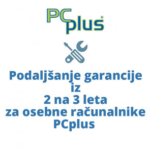 PCPLUS podaljšanje garancije iz 2 na 3 leta za PCplus DREAM in GAMER računalnike