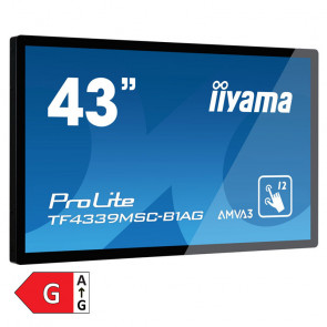 IIYAMA ProLite TF4339MSC-B1AG 108cm (43'') FHD  AMVA3 HDMI/VGA 24/7 PCAP open frame na dotik informacijski / interaktivni monitor