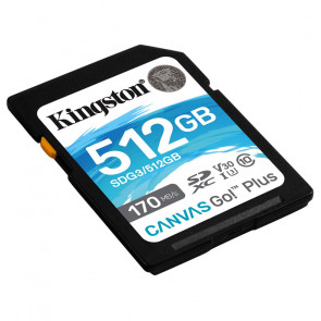 KINGSTON Canvas Go! Plus SD 512GB Class 10 UHS-I U3 V30 (SDG3/512GB) spominska kartica