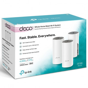 TP-LINK AC1200 Deco E4 3-pack Mesh Wi-Fi sistem (usmerjevalnik & ojačevalec)