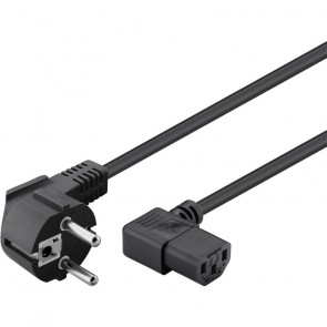 GOOBAY 250V(AC) (1xF,CEE 7/7, 1x C13(IEC)) 2m črn napajalni kabel