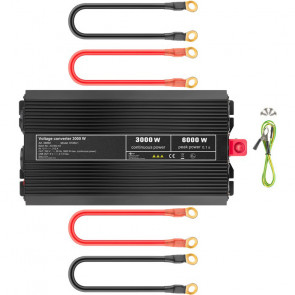 GOOBAY 12V-230V DC/AC USB-5V 3000W pretvornik inverter napajalnik