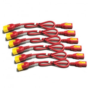 APC IEC KIT 6 10A 1,8m rdeč napajalni kabli za Rack PDU