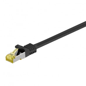 GOOBAY (91608) SFTP CAT 6A / S/FTP CAT 7 patch 2m črn mrežni povezovalni kabel