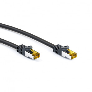 GOOBAY (91626) SFTP CAT 6A / S/FTP CAT 7 patch 5m črn mrežni povezovalni kabel