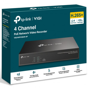 TP-LINK VIGI NVR1004H-4P 4 CHANNEL 2xUSB 2.0 HDMI/VGA/LAN Mini PC, video snemalnik