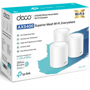 TP-LINK Deco X60 V3.20 AX5400 WiFi 6 Mesh 3-pack dostopna točka