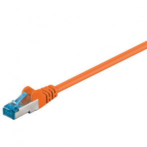 GOOBAY S/FTP CAT 6A patch 1 m oranžni mrežni povezovalni kabel