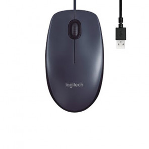 LOGITECH M100 žična optična črna miška