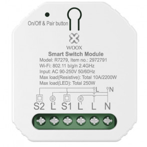 WOOX R7279 Smart WiFi vgradno 2-kanalno pametno stikalo