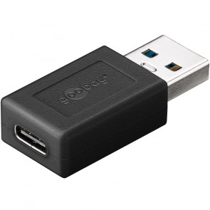 GOOBAY USB 3.0 SuperSpeed USB-A na USB-C črn adapter