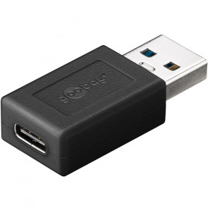GOOBAY USB-A 3.0 na USB-C črn adapter
