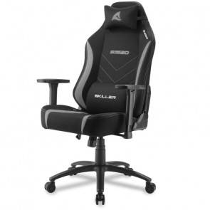 SHARKOON SKILLER SGS20 Fabric nagib/višina blago črno-siv gaming stol