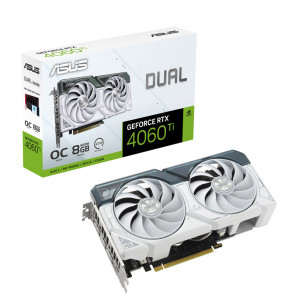 ASUS Dual GeForce RTX 4060 Ti OC 8GB GDDR6 (90YV0J42-M0NA00) bela gaming grafična kartica