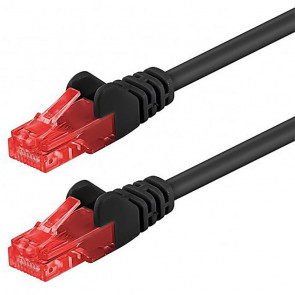 GOOBAY CAT6 U/UTP 15m črn/rdeč mrežni priključni patch kabel