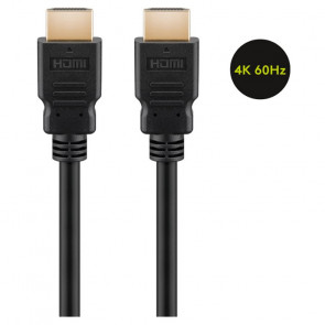 GOOBAY HDMI na HDMI 2m High Speed z Ethernet 4K pozlačen kabel