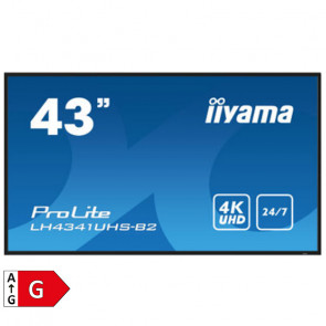 IIYAMA ProLite LH4341UHS-B2 43" (108cm) 24/7 UHD IPS LED LCD HDMI/VGA informacijski zaslon