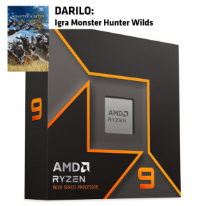 AMD Ryzen 9 9950X 4,3/5,7GHz 16c 80MB 170W AM5 brez hladilnika BOX procesor + Darilo: Monster Hunter Wilds