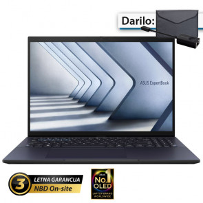ASUS ExpertBook B9 OLED 14" (35,56cm) WQXGA Core 7 150U 32GB 2TB 0,99kg Win11 Pro prenosni računalnik + darilo: ovitek in LAN adapter (B9403CVAR-WB75E1X)
