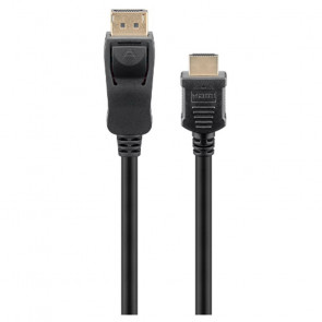GOOBAY DisplayPort (M) na HDMI (M) 4K 60Hz 2m pozlačen črn kabel
