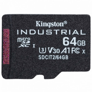 KINGSTON Industrial microSD (SDXC) 64GB Class 10 UHS-I U3 (SDCIT2/64GB) spominska kartica