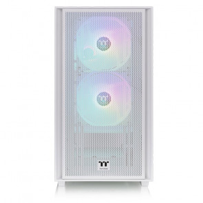 THERMALTAKE Versa H16 TG ARGB Snow Micro-ATX okno belo ohišje
