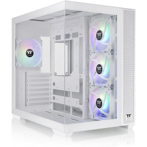 THERMALTAKE VIEW 380 TG ARGB Snow Midi-ATX BTF okno belo ohišje