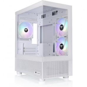 THERMALTAKE View 170 TG ARGB Snow Micro-ATX okno belo ohišje