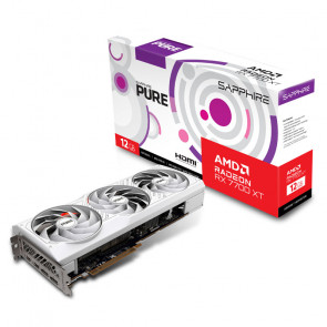 SAPPHIRE Pure Radeon RX 7700 XT 12GB GDDR6 GAMING (11335-03-20G) bela grafična kartica
