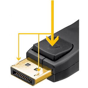 GOOBAY DisplayPort 2.0/2.1 (M/M) 3m 8K 40Gbit/s kabel