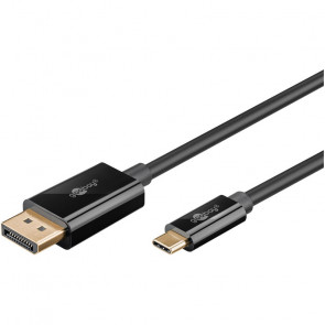 GOOBAY USB-C (M) na DisplayPort (M) 4k 60 Hz 1m črn kabel