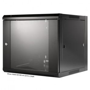 INTELLINET 19'' 9U 570x450 črna zidna komunikacijska omara