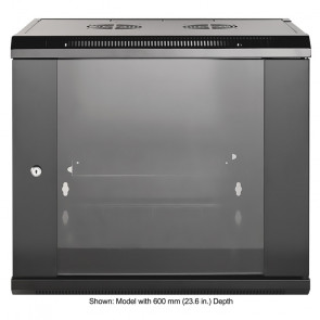 INTELLINET 19'' 9U 570x450 črna zidna komunikacijska omara