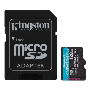 KINGSTON Canvas Go! Plus microSD 128GB Class 10 UHS-I U3 V30 A2 adapter (SDCG4/128GB) spominska kartica