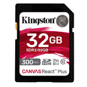 KINGSTON Canvas React Plus SD 256GB Class10 UHS-II (SDR2/256GB) spominska kartica