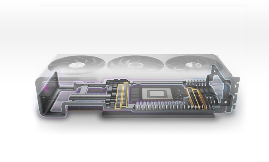 SAPPHIRE AMD Radeon RX 7900 XT VAPOR-X NITRO+ 20GB GDDR6 RDNA3 gaming grafična kartica komponentko